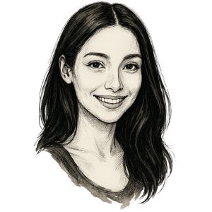 Illustation du portrait d'Adèle, fondatrice et auteur de Hello Vibro.