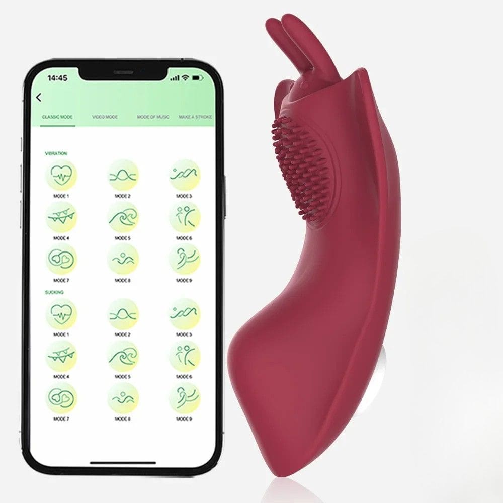 Papillon Vibrant Connecté Sensitya rouge