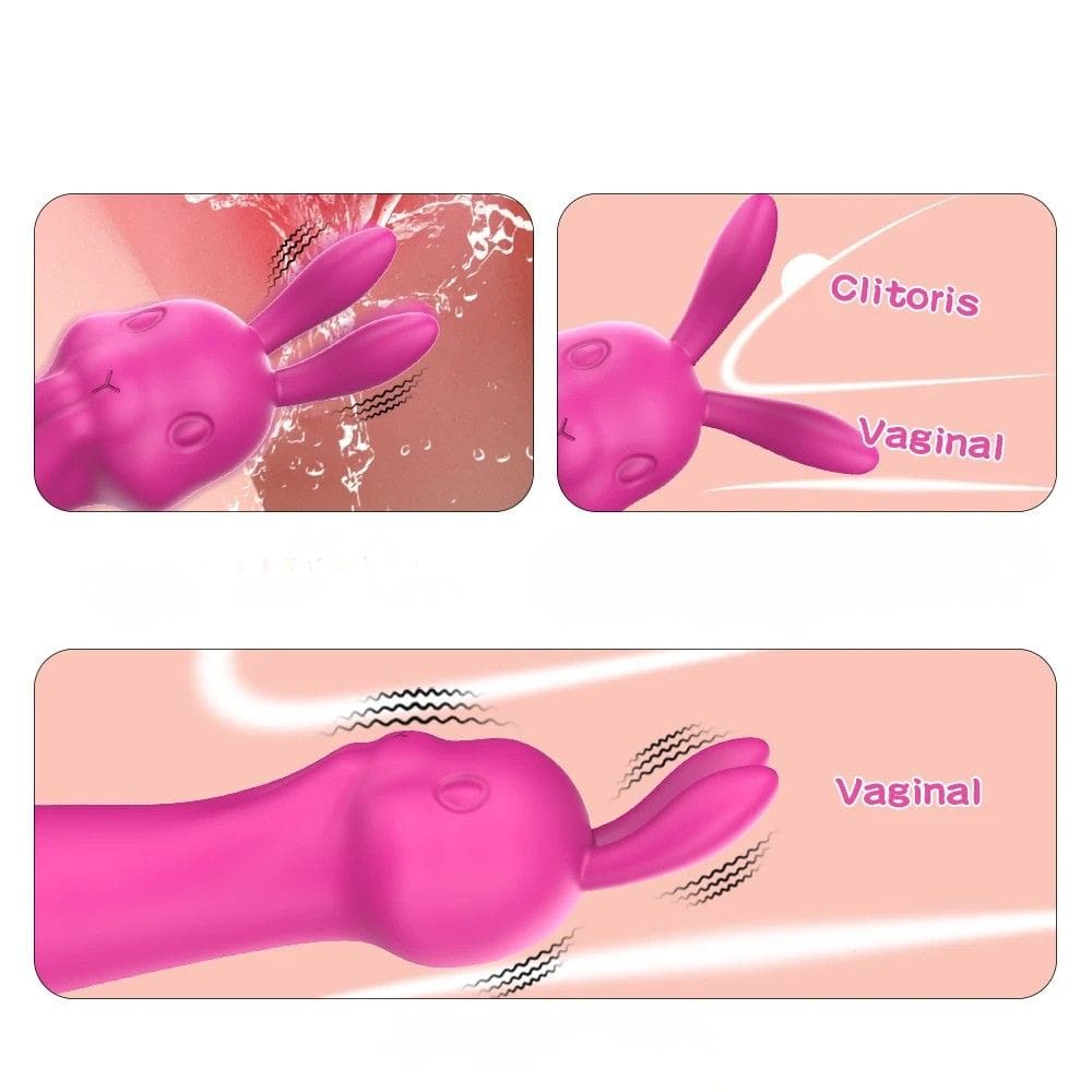 Vibromasseur clitoris en forme de lapin Bunnymilky