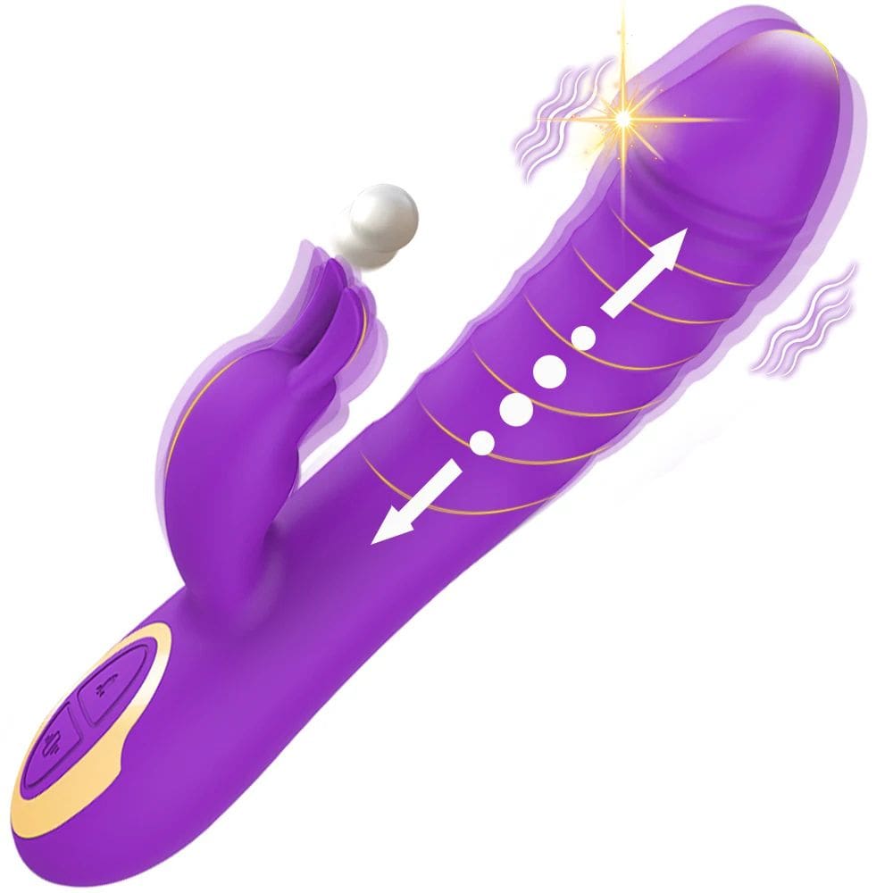 Vibromasseur Rabbit va-et-vient Evyra violet
