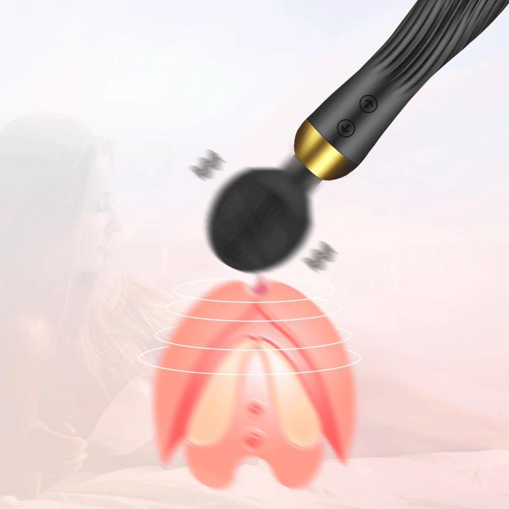 __switch:Noir Vibromasseur Wand XXL en Silicone