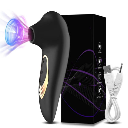__switch:Noir Aspirateur Clitoris Silicone avec Boite