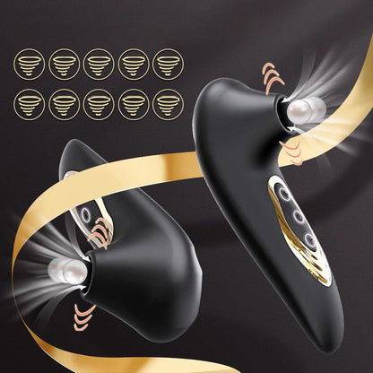 __switch:Noir Aspirateur Clitoris Silicone Vibrant