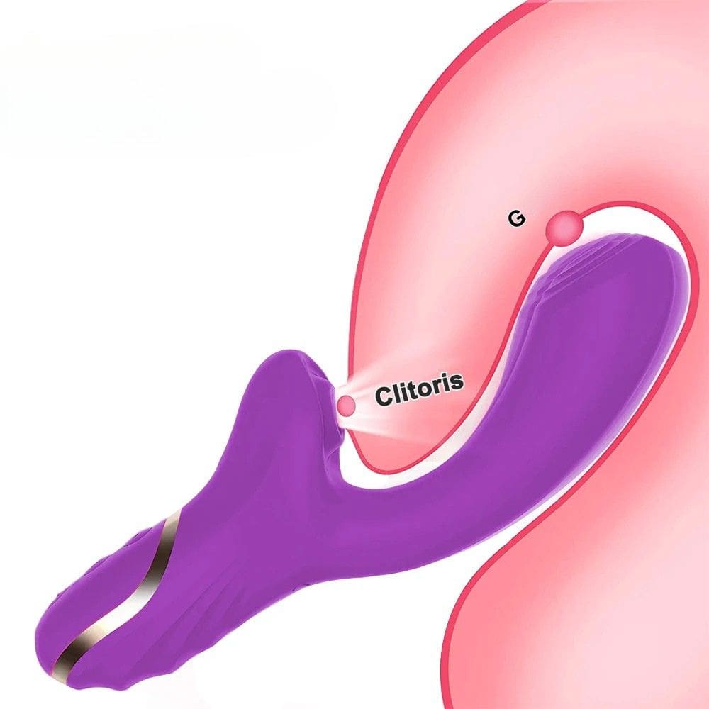__switch:Violet Vibromasseur Point G et Clitoris Soufflant