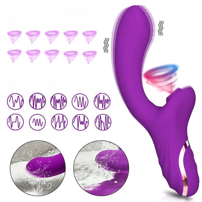 __switch:Violet Vibromasseur Point G et Clitoris Plusieurs Modes