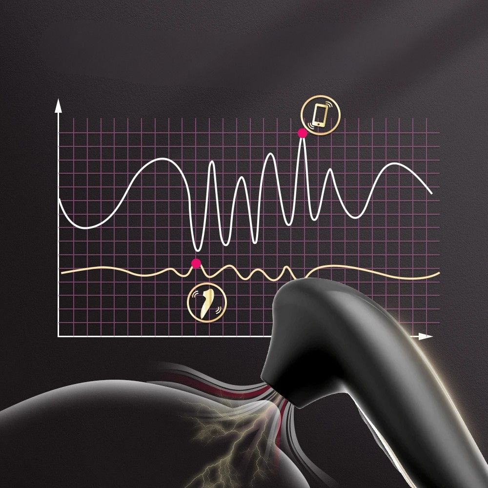__switch:Noir Aspirateur Clitoris Silicone Noir