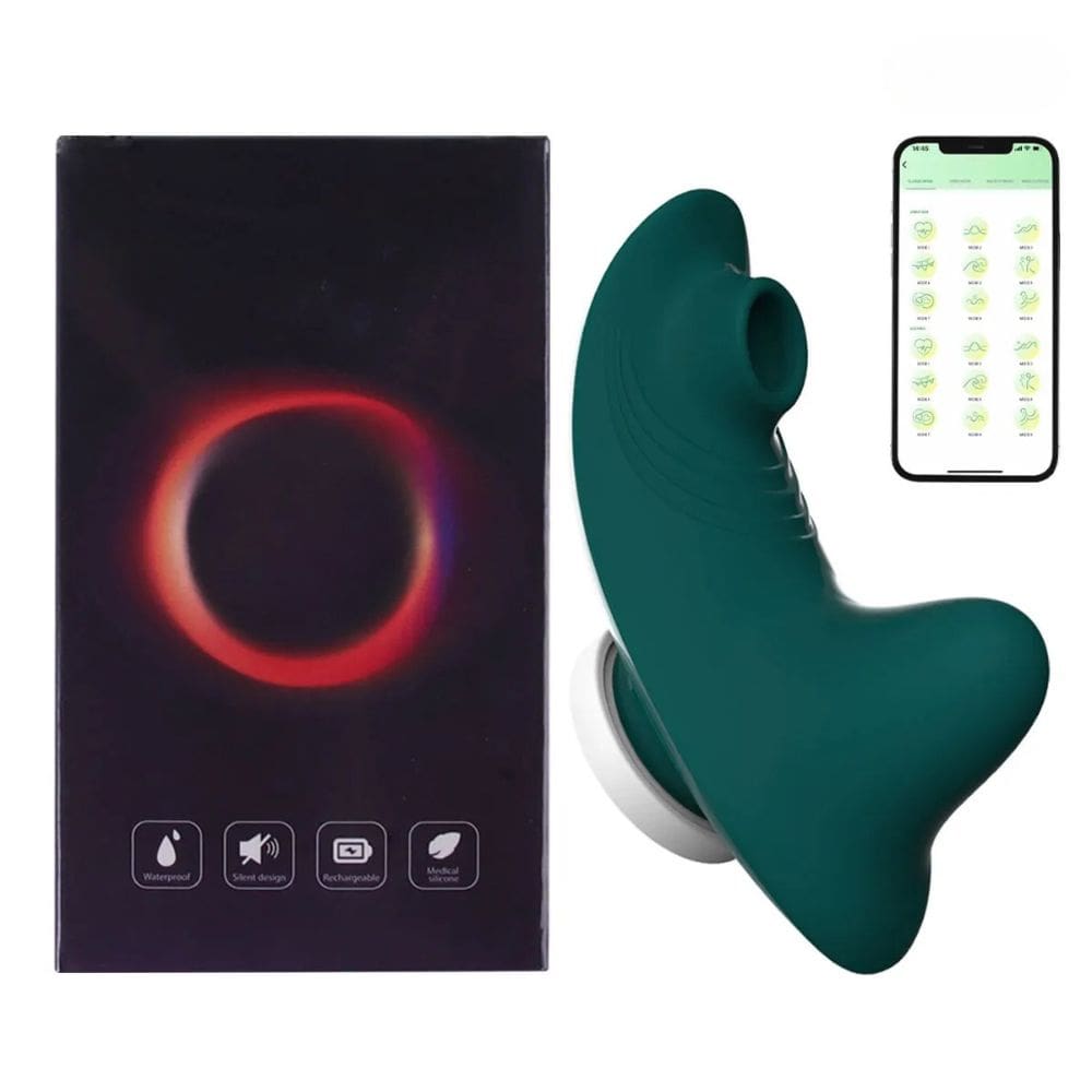 __switch:Vert Aspirateur Clitoris avec Boule Massage Siliconne