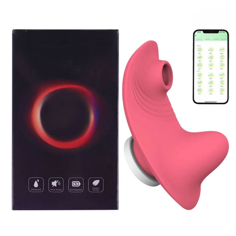 __switch:Rose Aspirateur Clitoris avec Boule Massage avec Application