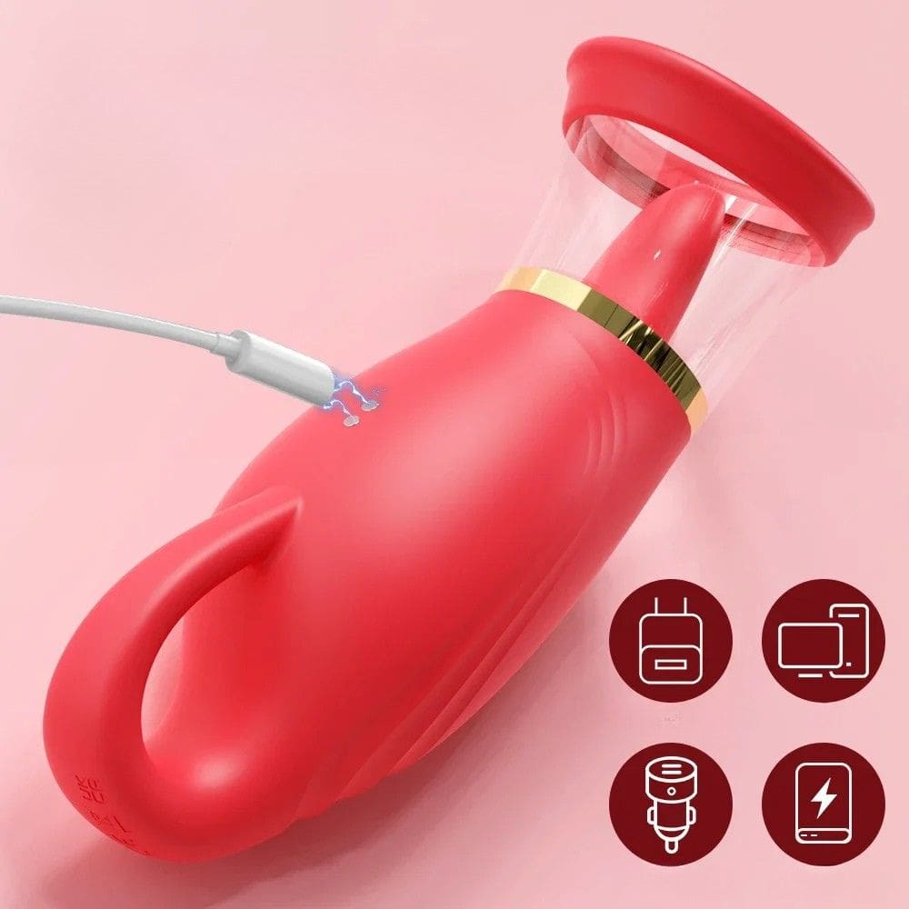 Langue Vibrante Aspirante Klyra charge magnétique