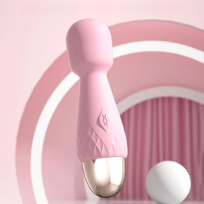 __switch:Rose Mini Vibromasseur Wand en Silicone