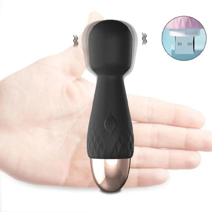 __switch:Noir Mini Vibromasseur Wand Rechargeable