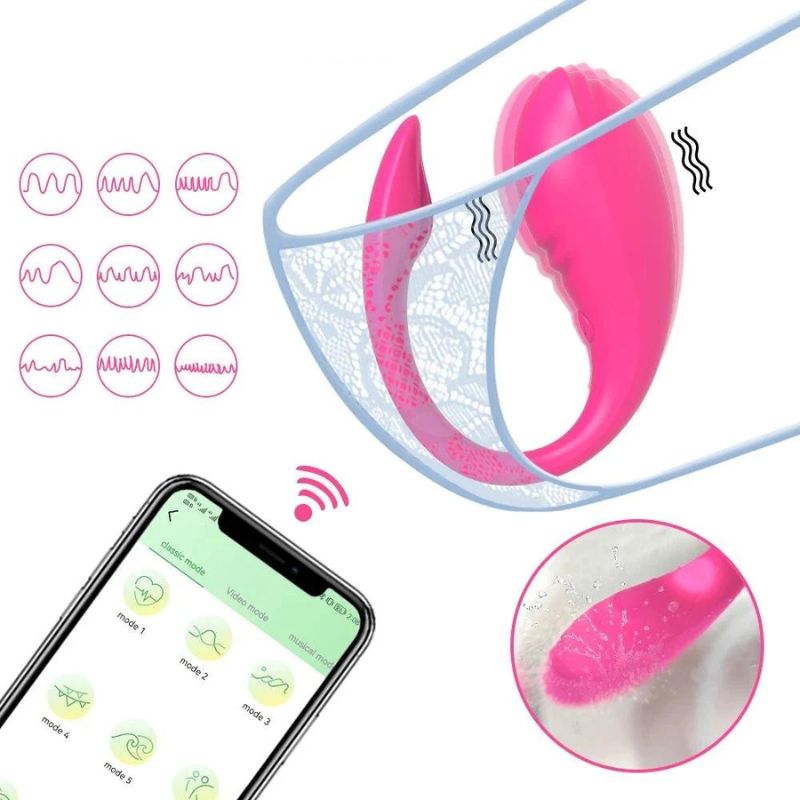 __switch:Rose Oeuf Vibrant Clitoridien Waterproof