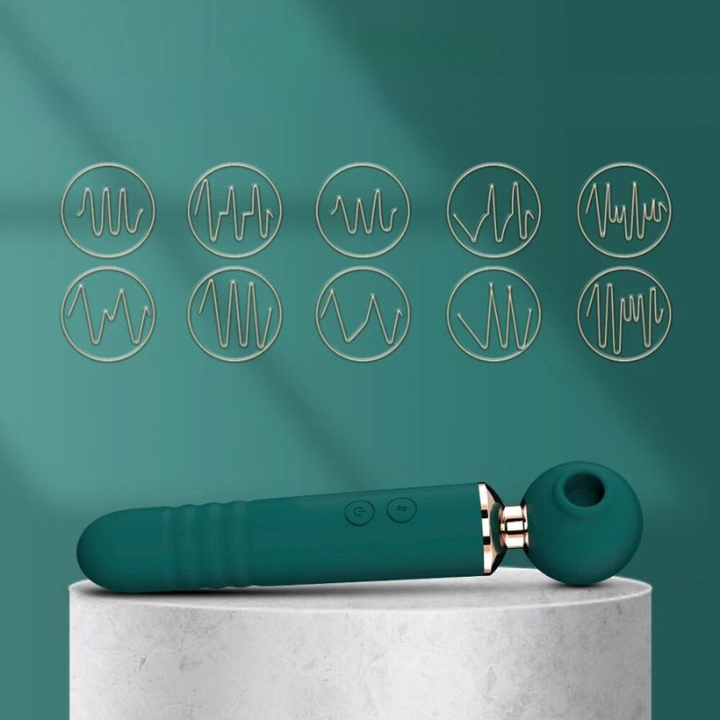 __switch:Vert Vibromasseur Baguette Clitoris Multi-Vitesse