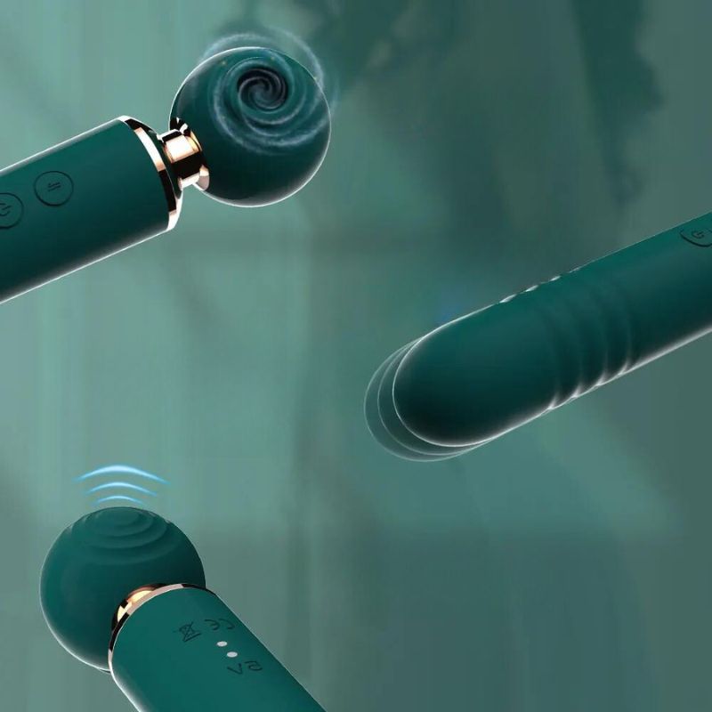 __switch:Vert Vibromasseur Baguette Clitoris Puissant