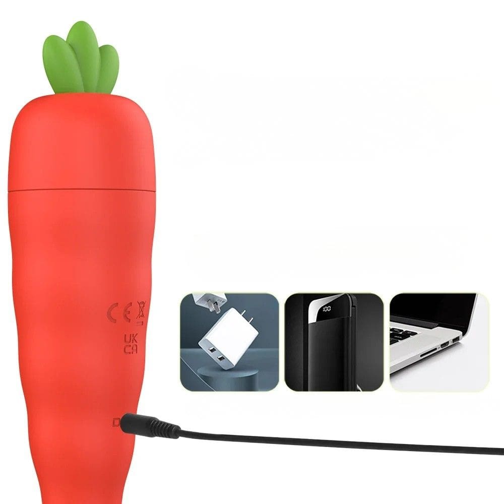 Vibromasseur Carotte Bunnyris chargeur usb