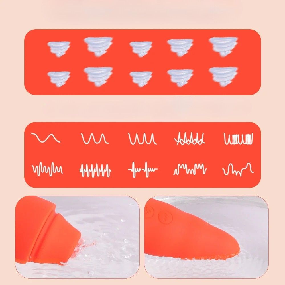 Vibromasseur plusieurs vitesses Carotte Bunnyris