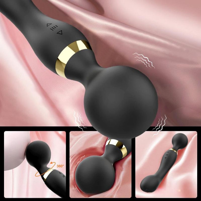 __switch:Noir Vibromasseur Clitoridien Wand Puissant