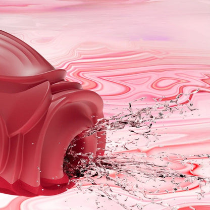 Vibromasseur silicone en Forme de Rose