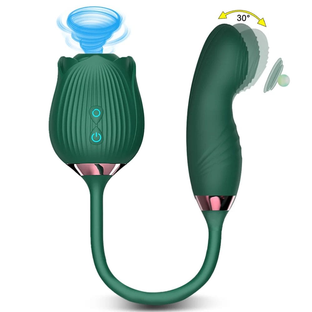 Vibromasseur Fleur vert