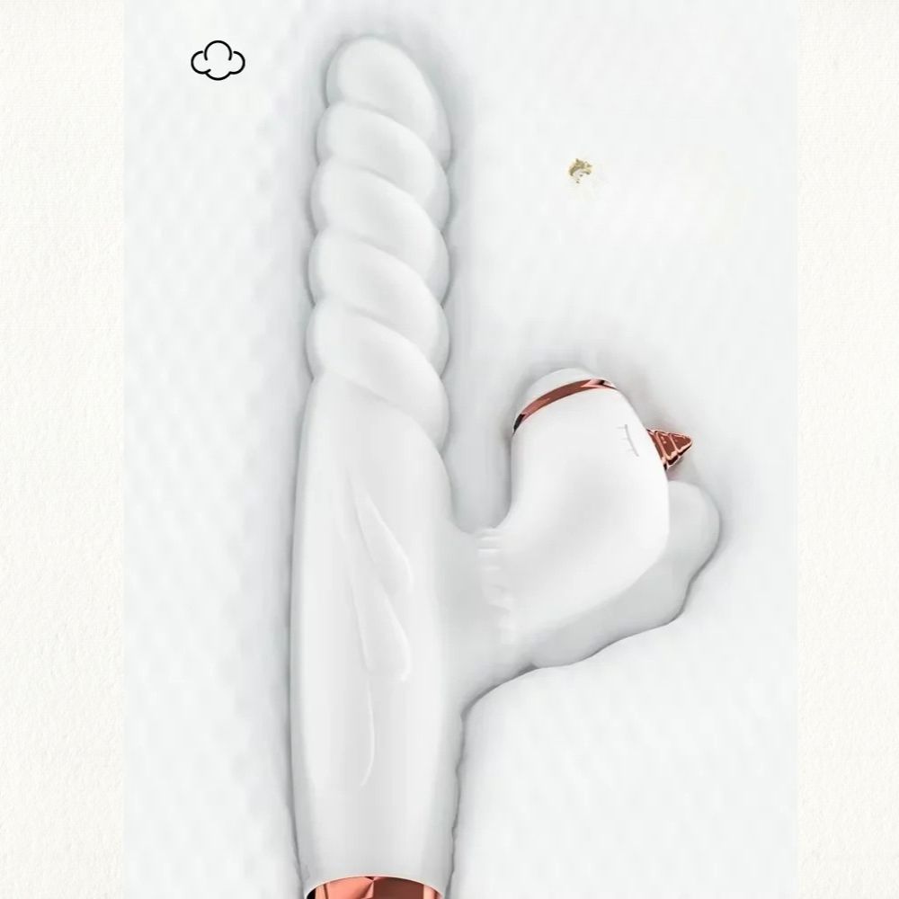 Vibromasseur blanc Licorne Uniclit