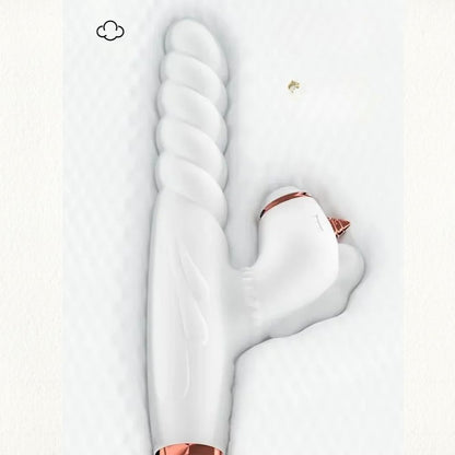 Vibromasseur blanc Licorne Uniclit