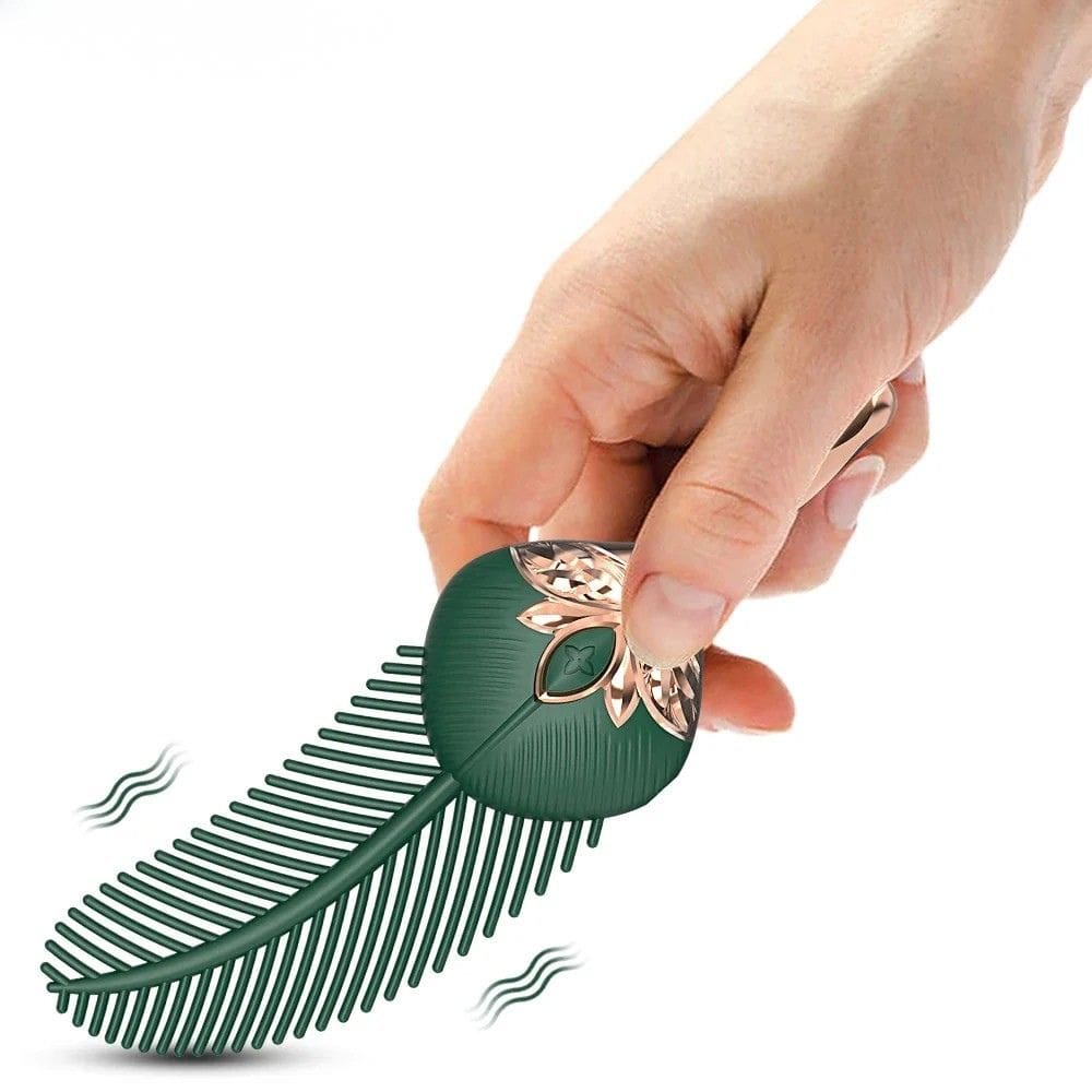 Vibromasseur en forme de Plume Lunea