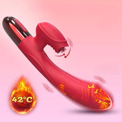 Vibromasseur Rabbit Chauffant en Silicone