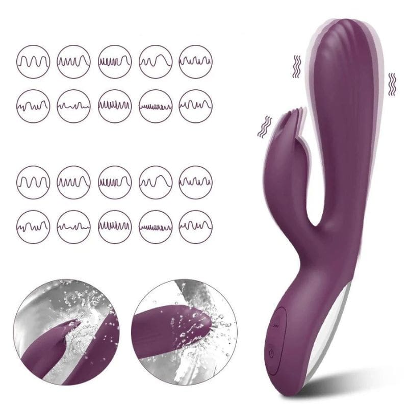 Vibromasseur Rabbit de Luxe Violet Multi-Vitesse