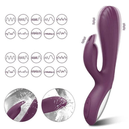 Vibromasseur Rabbit de Luxe Violet Multi-Vitesse