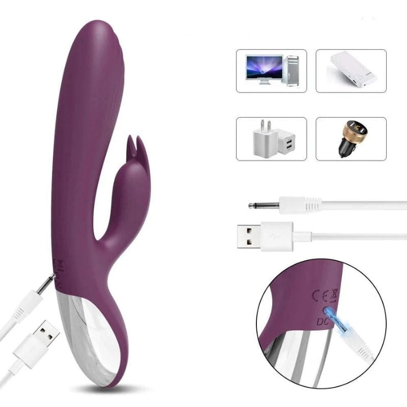 Vibromasseur Rabbit de Luxe Violet Rechargeable