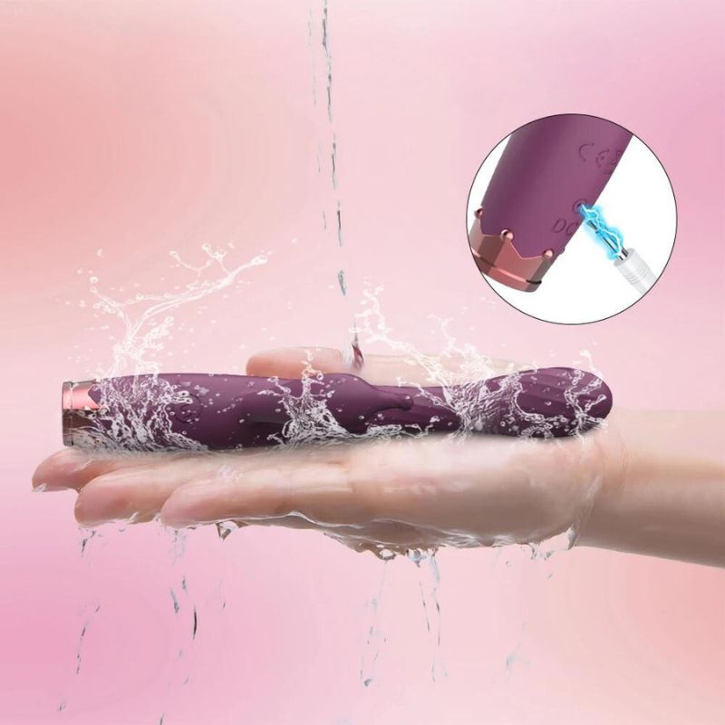__switch:Violet Vibromasseur Rabbit Point G Waterproof