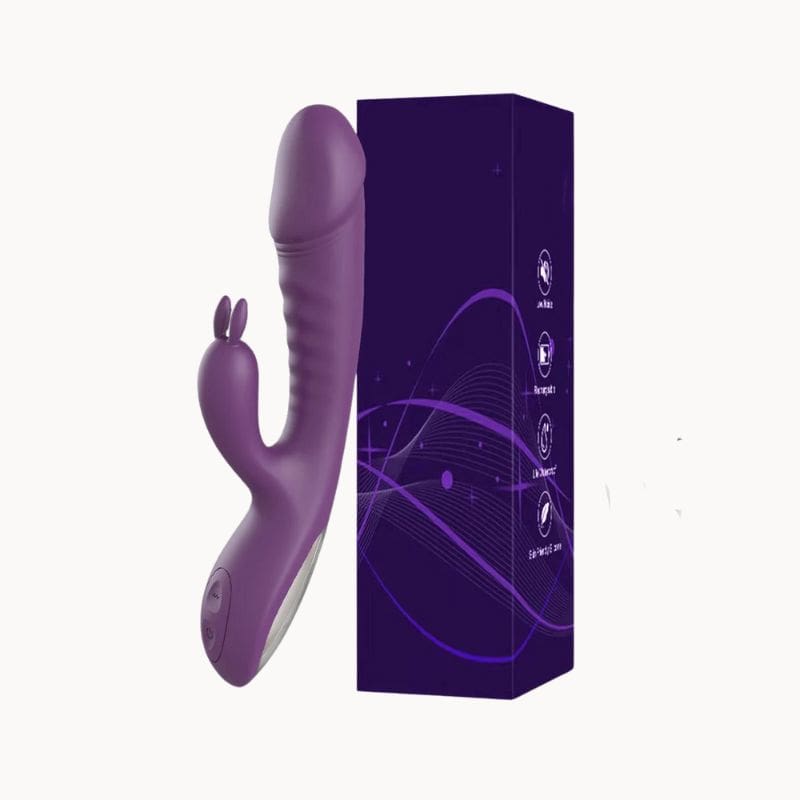 __switch:Violet Vibromasseur Rabbit Rotatif