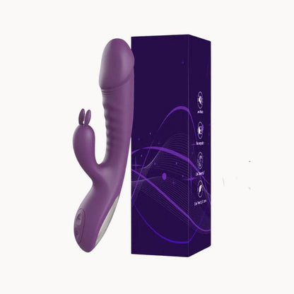 __switch:Violet Vibromasseur Rabbit Rotatif