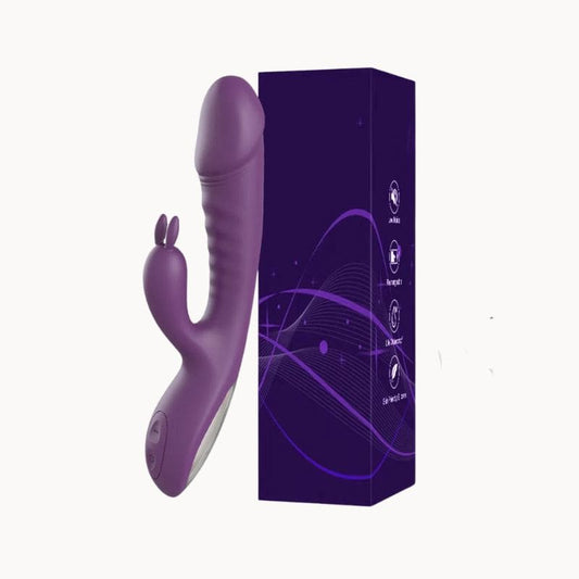 __switch:Violet Vibromasseur Rabbit Rotatif
