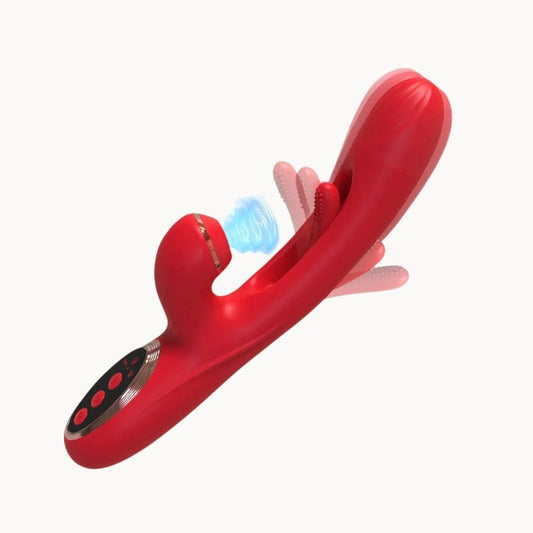__switch:Rouge Vibromasseur Rabbit Succion