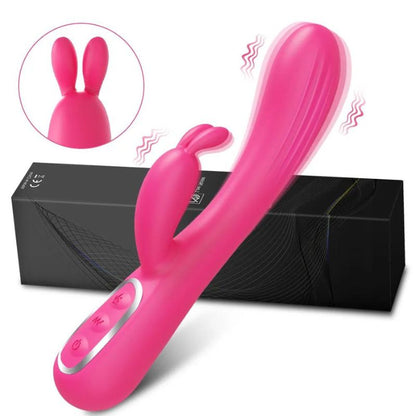 __switch:Rose Vibromasseur Rabbit Tapoteur Point G en Silicone