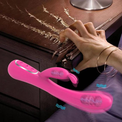 __switch:Rose Vibromasseur Rabbit avec Tapoteur Point G
