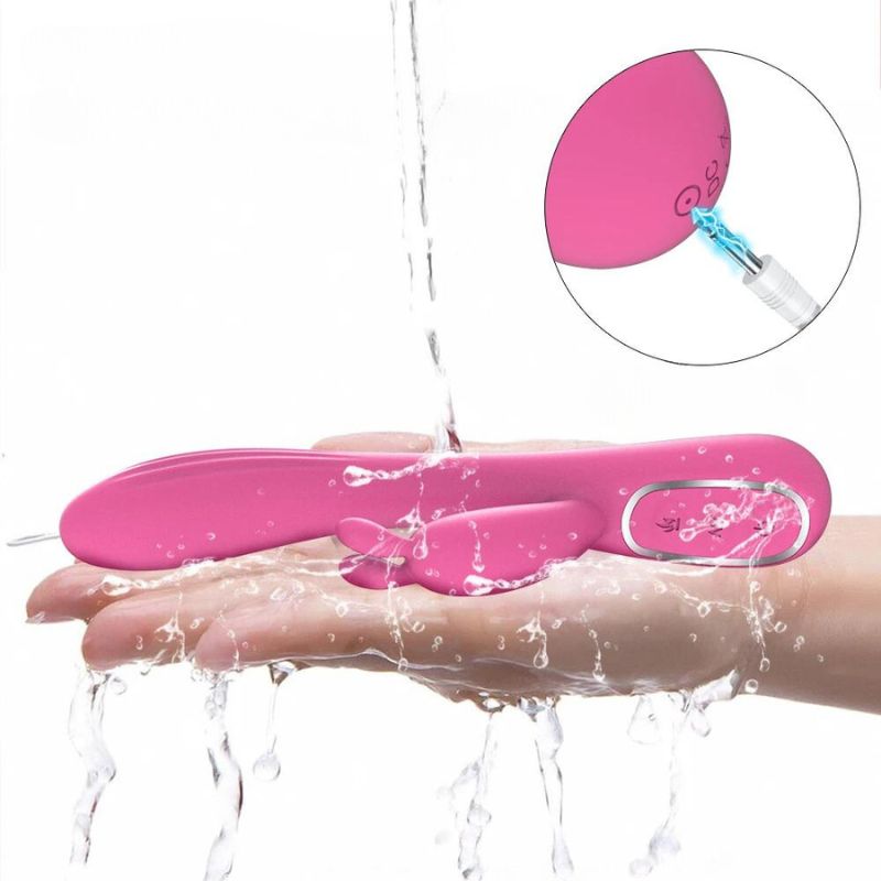 __switch:Rose Vibromasseur Rabbit Tapoteur Point G Waterproof