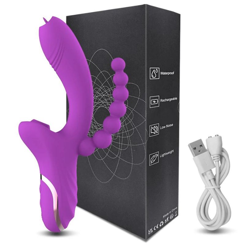 __switch:Violet Vibromasseur Rabbit Triple Stimulation Violet