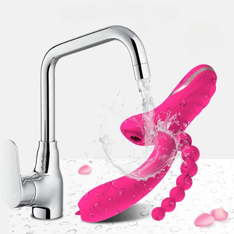 __switch:Rose Vibromasseur Rabbit Triple Stimulation Waterproof