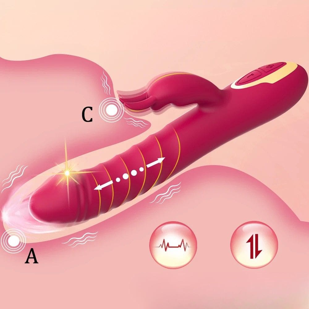 Evyra Rabbit Vibrator Thrusting | Hello Vibro Evyra Rabbit Vibrator Thrusting | Hello Vibro