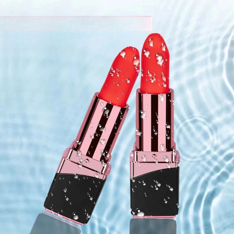 __switch:Noir Vibromasseur Rouge à Lèvre Waterproof