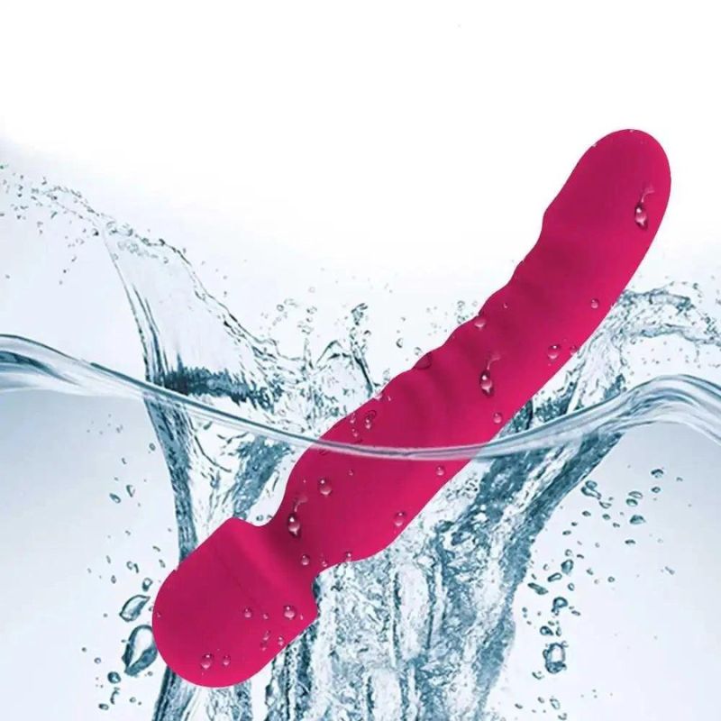 __switch:Rose Vibromasseur Wand 2 en 1 Waterproof