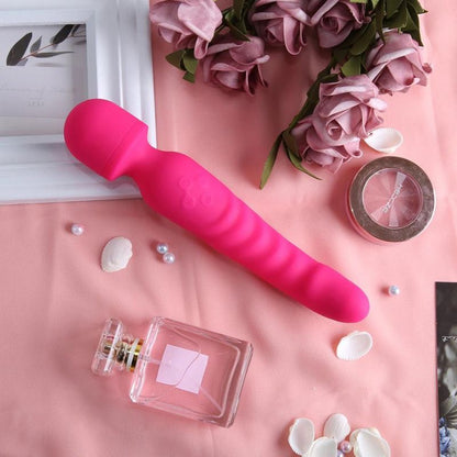 __switch:Rose Vibromasseur Wand 2 en 1 Rose