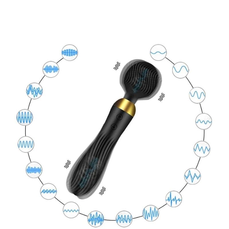 __switch:Noir Vibromasseur Wand XXL Multi-Vitesse