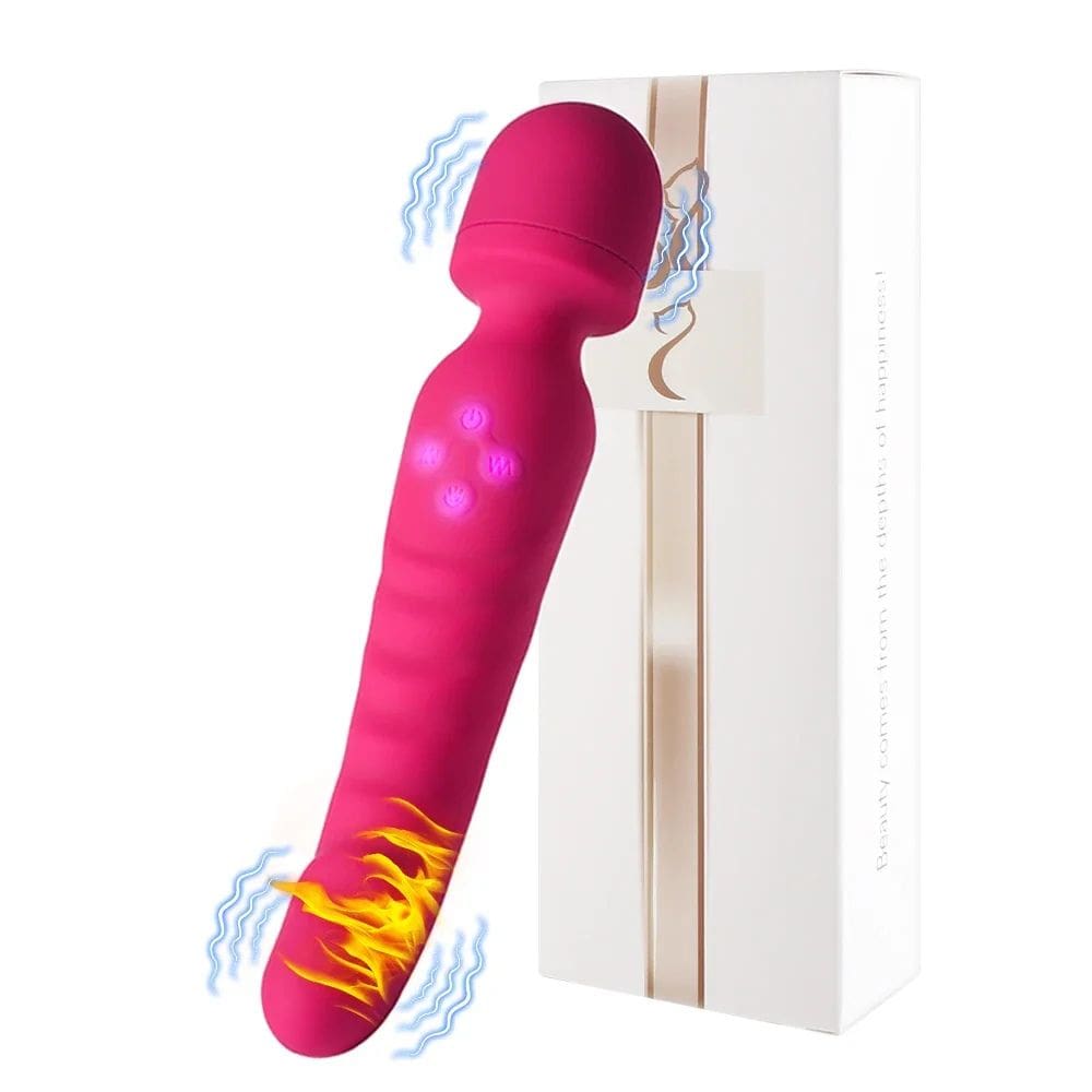 Vibromasseur Wand Chauffant Hotirus rose