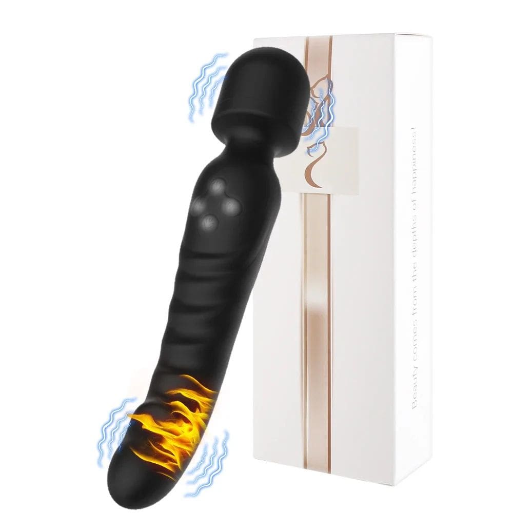 Vibromasseur Wand Chauffant Hotirus noir