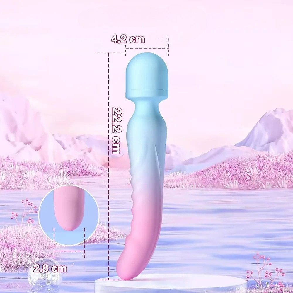 Mesure du Vibromasseur Wand Chauffant Hotirus